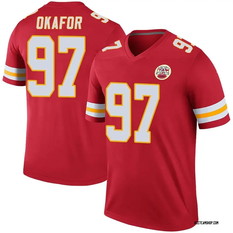 Men's Alex Okafor Kansas City Chiefs Color Rush Jersey - Red Legend