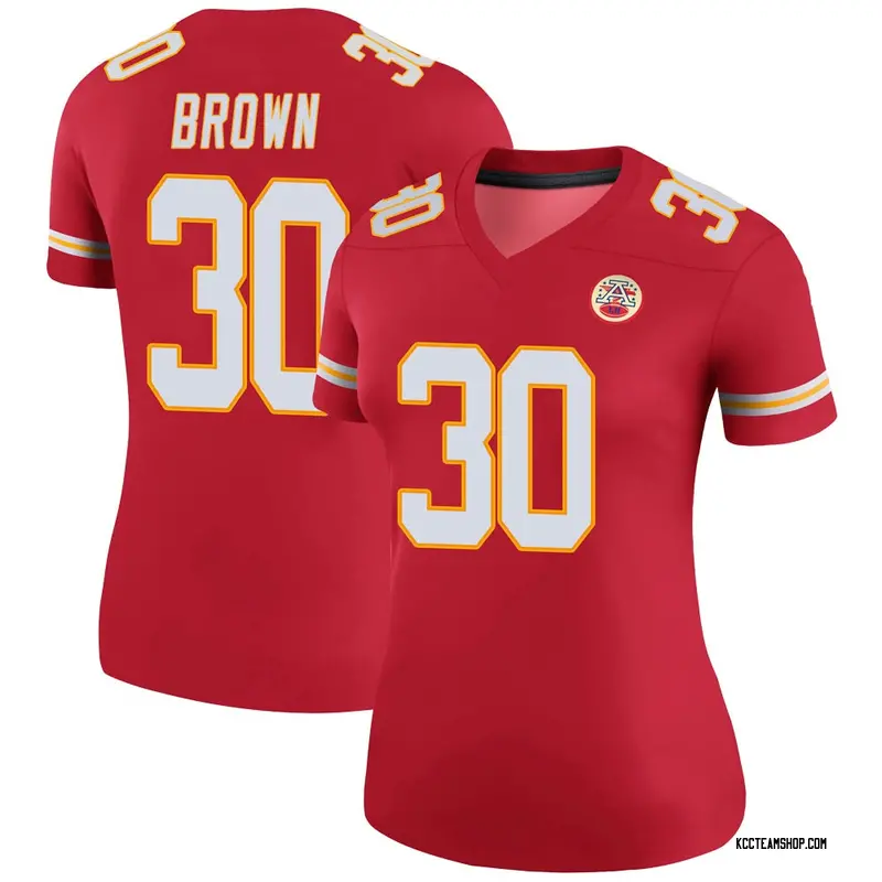 Women's Alex Brown Kansas City Chiefs Color Rush Jersey - Red Legend