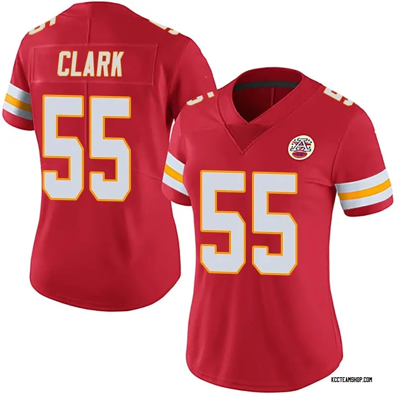 Women's Frank Clark Kansas City Chiefs Team Color Vapor Untouchable ...